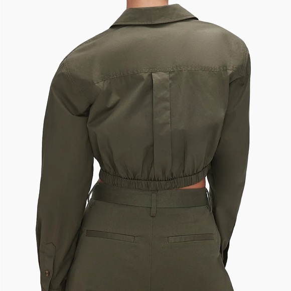 Good American Cropped Shirt NWT - Picture 5 of 13